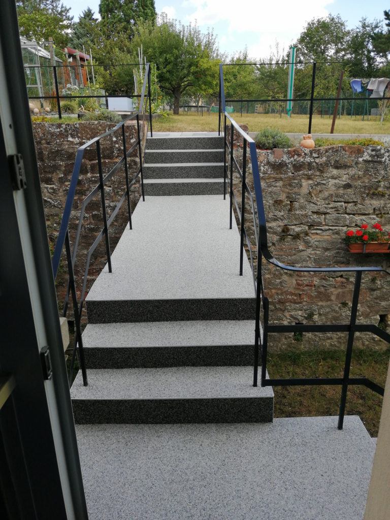 escalier moquette pierre bas-rhin